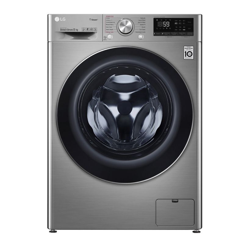 Lg Washing Machine 8kg 1400 Rpm 6 Motions Steam Silver F4r5tyg2t Cairocart